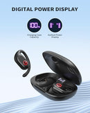 PSIER OPEN EAR WIRELESS HEADPHONES WITH LED DISPLAY 40 HRS - Scratch & Dent