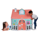 PoP2Play Kids Playhouse Sturdy and Eco-Friendly Carboard House Folds Flat - Like New