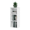 FURINNO LUDER BOOKCASE BOOK STORAGE 3-TIER 11003WH - WHITE - Scratch & Dent