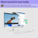 HP 24" All-in-One Desktop PC FHD Ryzen 5 7520U 8GB 256GB SSD 24-CR0002 - White - Brand New