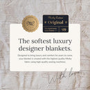 Minky Couture Premium Blanket - Soft, Warm, Cozy, Comfortable, (Grande, Granite) - Brand New