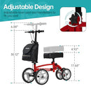 ELENKER YF-9010A STEERABLE FOLDABLE KNEE WALKER 10" WHEELS WITH - Scratch & Dent