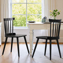 WOOW DEPOT BLACK DINING ROOM CHAIRS SET OF 2 FARMHOUSE DINING CHAIRS - BLACK - Like New