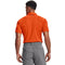 1290140 UNDER ARMOUR MEN'S TECH GOLF POLO SIZE LARGE ORANGE/GRAPHITE - Brand New