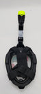 GENERIC DIVING MASK ANTI FOG FULL FACE SNORKEL MASK DRY - L/XL - BLACK/GREEN - Like New