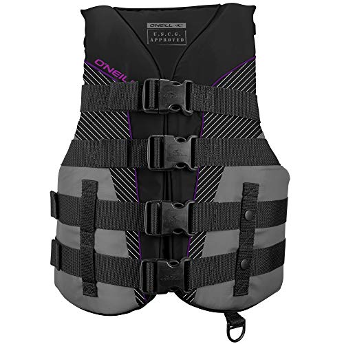 O'Neill Women's SuperLite USCG Life Vest Black/Smoke/Black:Ultra Violet S - Like New