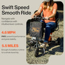 SuperHandy 3 Wheel Folding Mobility Scooter GUT140-2BAT - White Frame, Orange - Like New