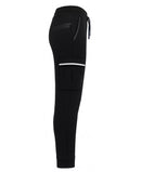 BLUE ICEMEN'S SLIM-FIT CARGO JOGGER PANTS - SIZE: MEN L - BLACK - Brand New