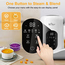 BEAR 2024 BABY FOOD MAKER ONE STEP BABY FOOD PROCESSOR STEAMER SJJ-R03B5 - WHITE - Like New