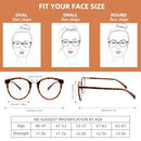 3 Pack Progressive Reading Glasses for Women Men Round Frame Multifocal Readers - Like New