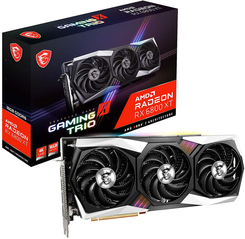 MSI Gaming Radeon RX6800 XT 16GB Graphics Card RX 6800 XT Gaming X Trio 16G - Like New