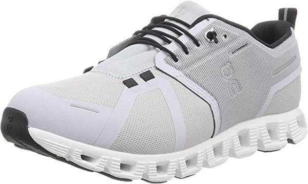 59.97759 On Men's Cloud 5 Waterproof Sneaker Glacier/White Size 13 Like New