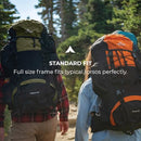 TETON 65L EXPLORER FRAME BACKPACK FOR HIKING, CAMPING, 2106SCOL - OLIVE - Brand New