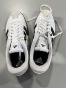 ADIDAS VL COURT 3.0 SNEAKER - SIZE: WOMEN 8.5 - WHITE/CORE BLACK/GRAY ONE - Like New