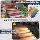 Kondras 6-Pack Solar Step Lights Motion Sensor Waterproof Outdoor Step Lights - Like New