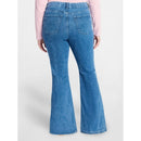 TERRA & SKY WOMEN'S PLUS SIZE CORE FLARE JEANS, SIZES 20W - DARK WASH JEANS - Brand New