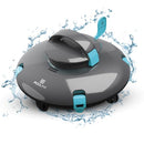 PoolMr Cordless Robotic Pool Cleaner for Flat Bottom Pool up to 42 Ft, Black - Like New