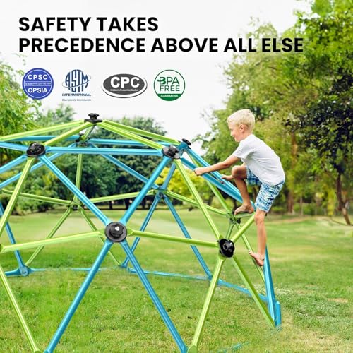 Easyego Climbing Dome, 10FT Jungle Gym with Swing for Kids 3 to 10 Outdoor - Like New