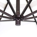 California Umbrella 9' Round Aluminum Cantilever Umbrella, Crank Lift - Like New