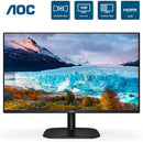 AOC 24" FHD IPS 3-Sided Frameless Ultra Slim HDMI VGA 24B2XH Monitor New