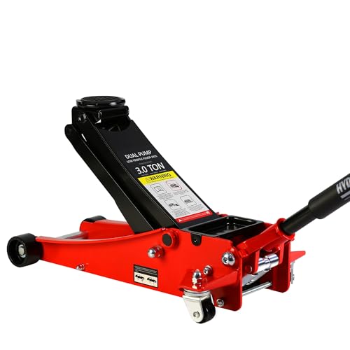 TONEIDER FLOOR JACK 3 TON, K-D3630R, RED AND BLACK - Scratch & Dent