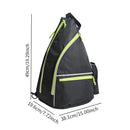 KOWAKU PICKLEBALL BAG WOMEN MEN TENNIS SHOULDER BAG SIZE - BLACK/GREEN - Like New