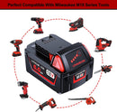 LONG FIT 1 PACK 18 VOLT BATTERY 6.0AH - BLACK - Like New