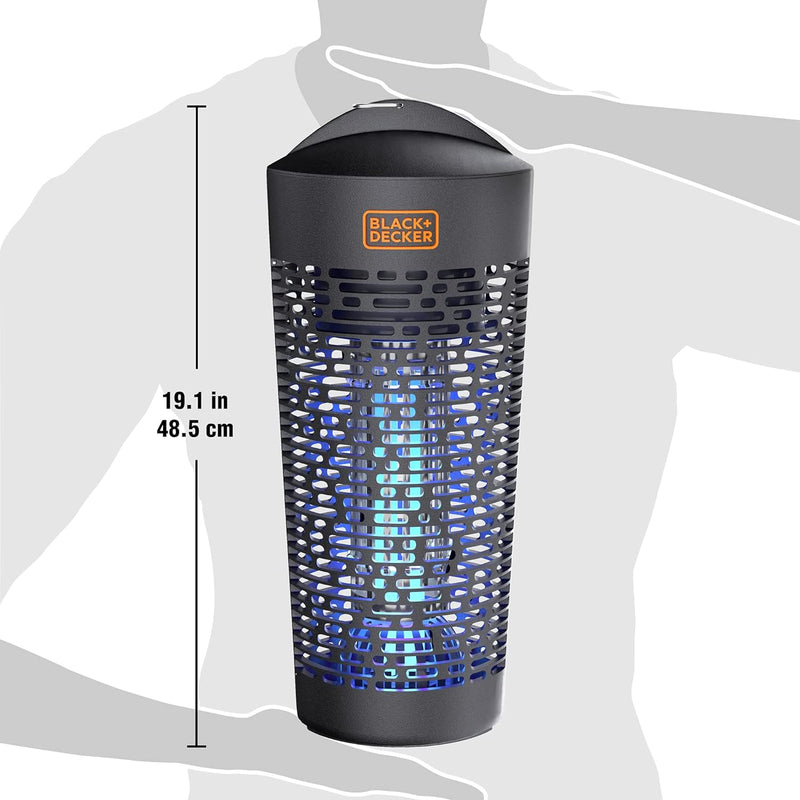 BLACK+DECKER Bug Zapper Mosquito Killer Indoor and Outdoor - Black - Like New