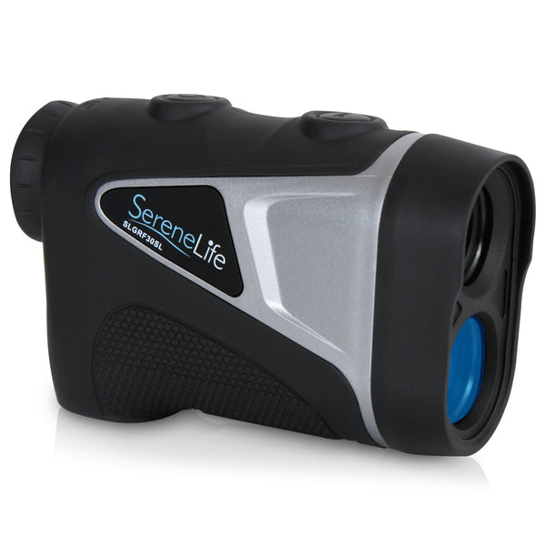 SERENELIFE GOLF LASER RANGE FINDER MONOCULAR PIN-SEEKING ZOOM - BLACK/SILVER - Like New