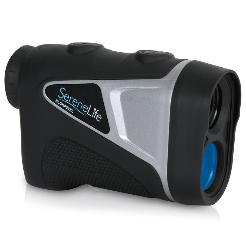 SERENELIFE GOLF LASER RANGE FINDER MONOCULAR PIN-SEEKING ZOOM - BLACK/SILVER - Like New