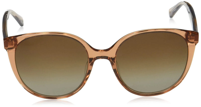 KATE SPADE NEW YORK KIMBERLYN/G/S OVAL SUNGLASSES SAND 56M - BROWN CRYSTAL - Like New