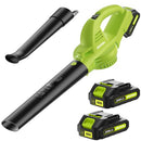 JAGROM LEAF BLOWER CORDLESS WITH 2.0AH BATTERY & CHARGER 130MPH 180CFM - GREEN - Like New