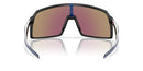 OAKLEY SUTRO ASIAN FIT SUNGLASSES - MATTE BLACK/PRIZM SAPPHIRE - SIZE 60 - Like New