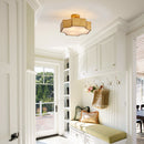 PARROT UNCLE 3-LIGHT MODERN GOLD SEMI-FLUSH MOUNT CEILING LIGHT - GOLD - Like New