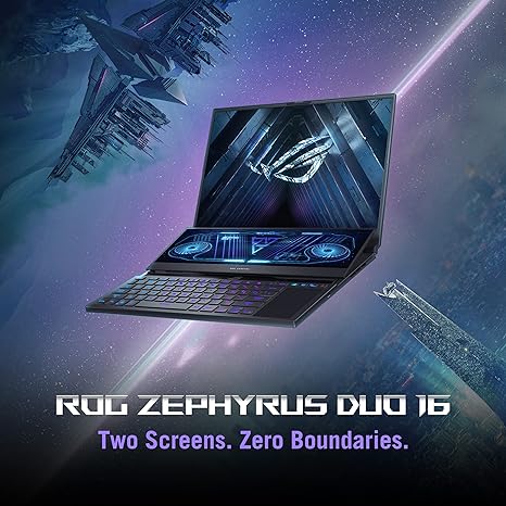 ASUS ROG Zephyrus Duo 16” QHD R9 6900HX 64 1TB SSD 3070 Ti GX650RW-XS96 - Black Like New