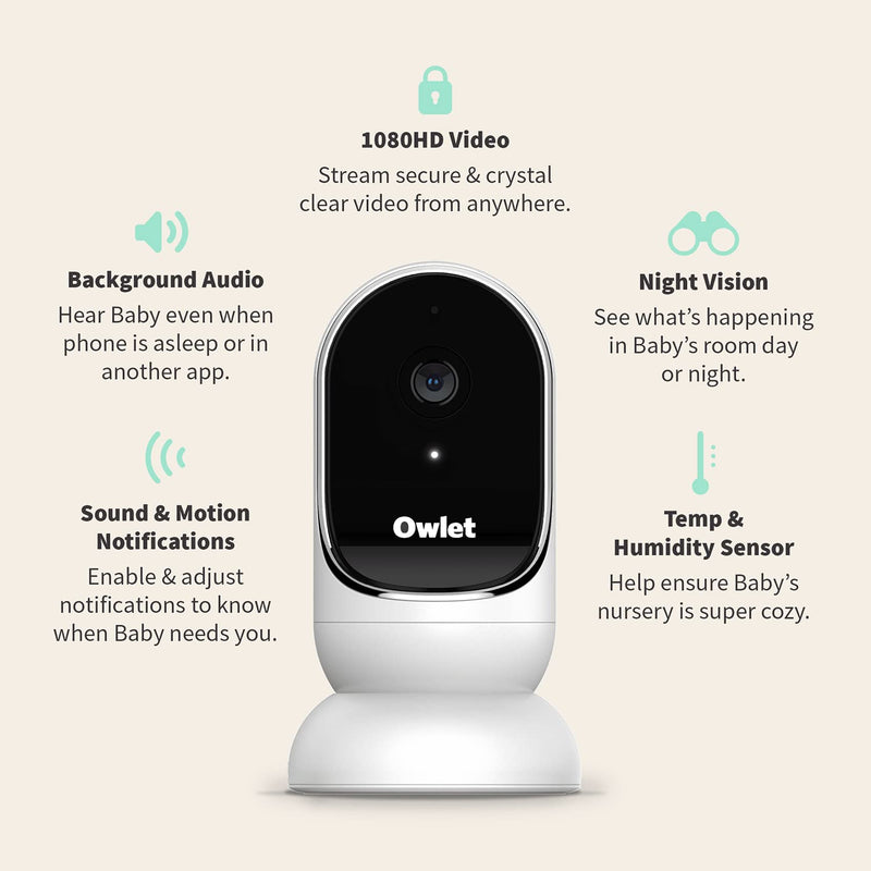 Owlet Cam Video Baby Monitor - Smart Baby Monitor with Camera - Scratch & Dent