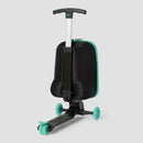 ROLL RIDER SOFTSIDE MEDIUM CHECKED SCOOTER SUITCASE - TEAL - Like New