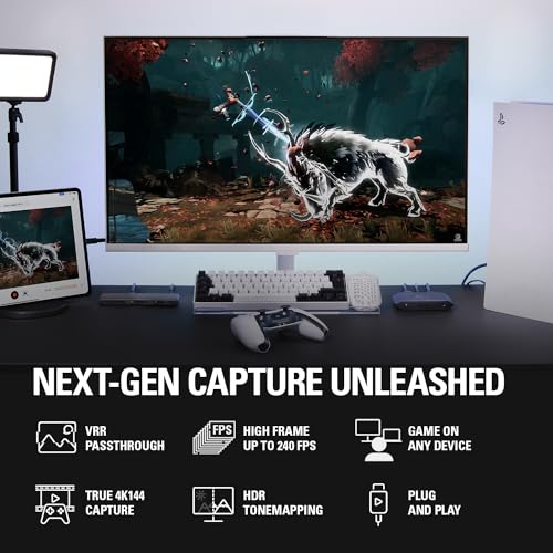 ELGATO 4K X – CAPTURE UP TO 4K144 WITH ULTRA-LOW LATENCY ON PS5 XBOX - BLACK - Brand New