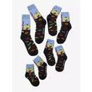 NICKELODIAN SPONGEBOB KRUSTY KRAB 4 PACK SOCKS FAMILY MEAL GIFT SET - MULTISIZES - Like New