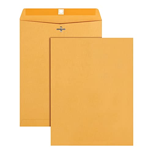 OFFICE DEPOT BRAND MANILA ENVELOPES 9-1/2" X 12-1/2" BROWN KRAFT BOX OF 100 - Brand New
