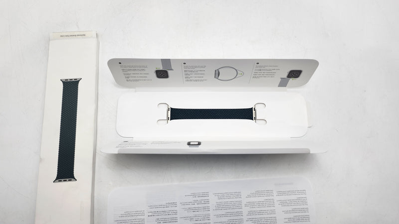 APPLE WATCH BRAIDED SOLO LOOP 41MM - SIZE 4 - RAINFOREST - Like New