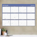 AT-A-GLANCE 2025 Wall Calendar, Dry Erase Wall Planner, Monthly, 48" x 32" Blue - Like New