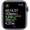 APPLE WATCH NIKE 5 GPS + CELL 44 SPACE GRAY ALUM BLACK NIKE BAND MX3A2LL/A Like New