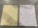 OFFICE DEPOT WIREBOUND NOTEBOOK 8" X 10-1/2", 5 WIDE RULED, 180 SHEETS - RED - Brand New