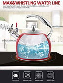 SOTYA TEA KETTLE BEST 3 QUART INDUCTION MODERN STAINLESS, WHISTLING - RED - Like New