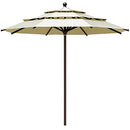 EliteShade USA 10-Year-Non-Fading Sunumbrella 11Ft 3 Tiers Market B08BCPSN69 - Like New