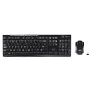 LOGITECH MK270 WIRELESS KEYBOARD AND MOUSE COMBO FOR WINDOWS WIRELESS - BLACK - Brand New