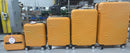 LYS PARIS 5 PIECE SUITCASE SET - 75CM/65CM/55CM/45CM/35CM VANITY - ORANGE - Like New