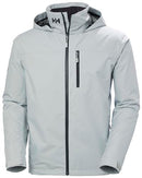 34442 HELLY-HANSEN MEN CREW HOODED JACKET 2.0, GRAY FOG, SIZE LARGE - Brand New
