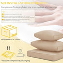 HOMREST CUSHIONS FOR OUTDOOR FURNITURE,6 SEAT RATTAN WICKER SECTIONAL - KHAKI - Like New